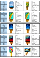 Module d'affichage TFT couleur 2,3 pouces à matrice de points 320x240 à cristaux liquides avec rétroéclairage LED, luminosité 300, température de fonctionnement -10 à 60°C
