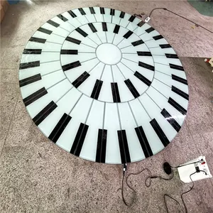 Lâmpada de piso indução de piano, piso emborrachado, lâmpada para pé, palco, música, interativo, rgb, luz de tijolo de indução