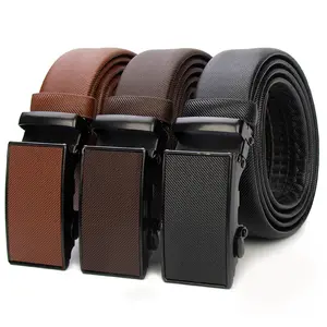 Factory Wholesale Comfortable Pull-out PU Leather Belt Best Seller Men's Automatic Buckle Dress Belt