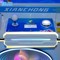 Machine à poisson pour enfants Centre de jeu à pièces Machine à grue d'arcade pour attraper de vrais poissons Machine à griffes de poisson