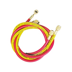 Новый продукт шланг-2 R134a R410a фреон хладагент зарядный шланг шариковый клапан изготовлен из прочной резины HVAC охлаждающий воздух - Product Image 1