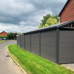 Panneau de Clôture WPC Imperméable en Composite Bois-Plastique, Clôture Décorative pour <span class=keywords><strong>Jardin</strong></span> et Mur d'Intimité - Product Image 5