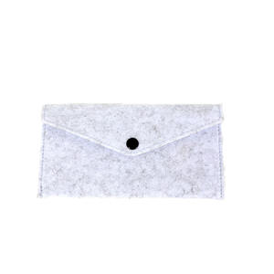 Écologique avec insertion estampée et organisateur de sac à main Logo personnalisé Sac à stylo en cuir feutre Pochette à lunettes - Product Image 2