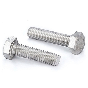 Tornillos Hexagonales de Acero DIN 931 DIN933 M3 M4 M5 M6 M8 M10 M12 M14 M16 M18 M20, Tornillos Nat con Rosca Parcial y Completa, Tornillos y Tuercas Hexagonales de Acero Inoxidable 304 - Product Image 3