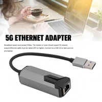 Adaptateur Ethernet USB 3.0 vers RJ45 5G, carte réseau filaire 5000 Mbps, en alliage d'aluminium, sans pilote, Plug and Play pour ordinateur portable