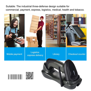 YHD-5300DM <span class=keywords><strong>433Mhz</strong></span> không dây CMOS gồ ghề IP54 công nghiệp QR code Reader 2D Máy quét mã vạch trong kho 2-năm bảo hành - Product Image 3