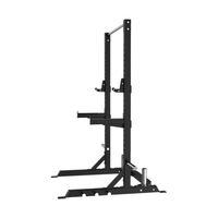 SENFENG SPORTS Réglable Squat Machine Demi Puissance Rack pour Retour Gym Équipement pour Musculation Gain de Place Barbell Rack