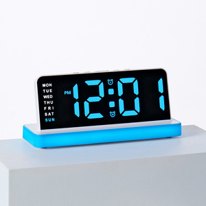 Sveglia Digitale LED al Neon Personalizzata, Orologio <span class=keywords><strong>da</strong></span> Tavolo Intelligente per Casa - Product Image 1