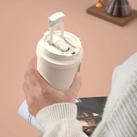 Gobelet à café isotherme à double paroi personnalisé, tasse de voyage portable en acier inoxydable pour café avec sangle de poignet