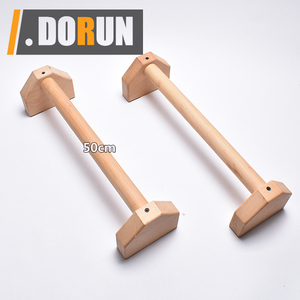 Pudhup-barres de poussée en bois équipement d'équipement de gymnastique avec tapis antidérapant entraînement exercice solide femmes hommes Portable Fitness - Product Image 4