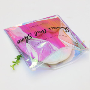 High Quality Large Holographic Packaging <b>Bags</b> Pouches Custom Laser Small Zipper <b>Bags</b> for Glitter Powder Foil <b>Packing</b> - Product Image 1