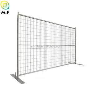 Stile Base di costruzione pannello di recinzione temporanea portatile 6 piedi * 10 piedi metallo telaio quadrato recinzione temporanea Canada