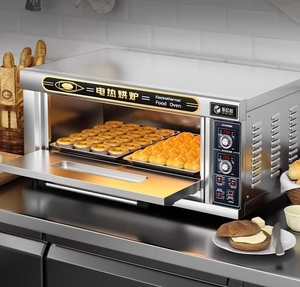 Thương mại chuyên nghiệp nhỏ gas/điện duy nhất boong Lò nướng bánh mì với nguyên liệu đậu nành quá nóng Bảo vệ 1 năm bảo hành - Product Image 1