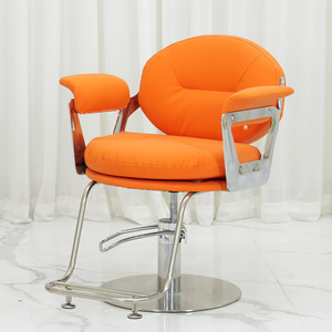 Cadeira de Maquiagem Reclinável 180 Graus de Luxo para Cabeleireiros, Cadeira de Salão de Beleza em Couro Ajustável em Altura para Barbearias, em Promoção - Product Image 2