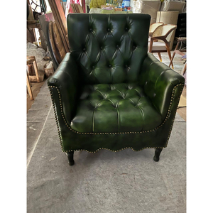 Canapé d'angle en cuir PU à une place, fauteuil moderne capitonné multifonctionnel pour salon - Product Image 1