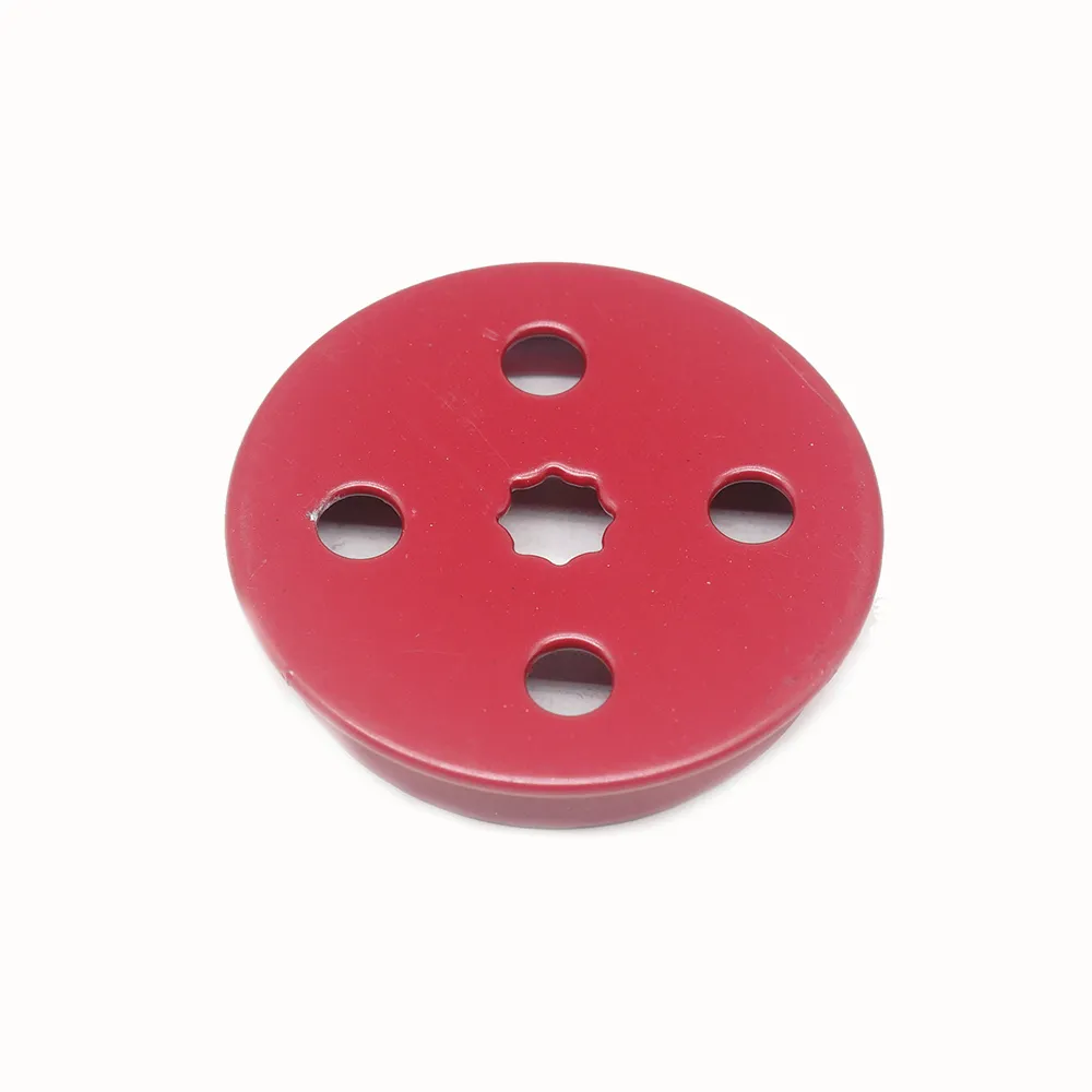 Custom Stamping Part metal fabrication red powdering cover stainless steel cover deep drawn stainless steel deep lock cover