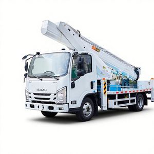 Camion nacelle articulée Isuzu avec bras pliant, nacelle élévatrice, véhicule de travail en hauteur, plateforme de travail aérien, élévateur de personnel, engin aérien - Product Image 1