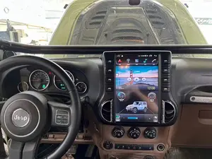 تسلا نمط 12.1 "راديو السيارة الاندورويد ل جيب رانجلر 3 JK 2011-2017 سيارة الفيديو ستيريو مشغل وسائط متعددة GPS والملاحة