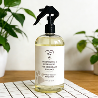 Desodorante Natural Seguro y Refrescante para Mascotas, Spray Eliminador de Olores para Perros de 500 ml