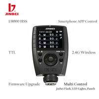 Disparador de Flash TTL JINBEI TR-Q7II con Sistema Inalámbrico de 2.4G para Luces de Flash de Cámara de Estudio y Exteriores