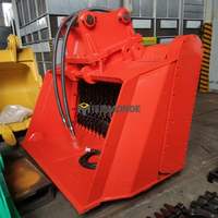 Bucket Hidrolik MONDE untuk Excavator 1-50 Ton, Peralatan Konstruksi Daur Ulang Batu & Beton dengan Garansi 1 Tahun