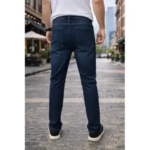 Jeans da Uomo Adrenaline a Gamba Dritta, Vita Media, 5 Tasche, Comodi Pantaloni in Denim per Uso Quotidiano - Product Image 2