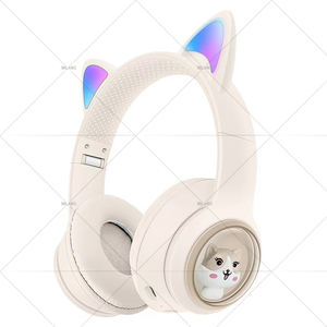हॉट हॉट सेलिंग बिल्ली कान v5.3 हेडसेट कैप्सूल ओवर-कान वायरलेस स्टीरियो हेडफ़ोन बैटरी सूचक स्मार्ट इयरफ़ोन - Product Image 5