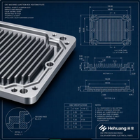 Support d'écran de station météo, support de boîtier de enregistreur de données, plaque de dissipateur thermique pour boîtier de jonction en aluminium usiné CNC pour applications solaires