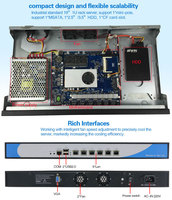 Serveur informatique cloud en rack 1U avec 6 ports LAN Pare-feu VPN Appareil de sécurité