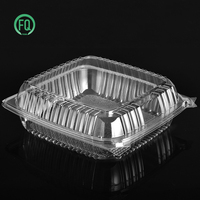 Récipient à dessert en plastique blister de fournisseur chinois Boîte d'emballage de gâteau en plastique transparent Récipient à dessert en plastique