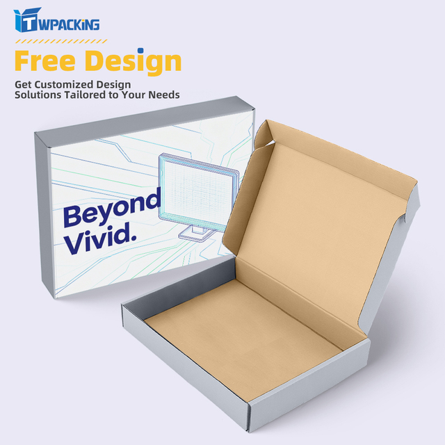 Wholesale Interior Corrugated Cardboard Box Custom Logo Outside for Electronics Packaging and Delivery Paper Box