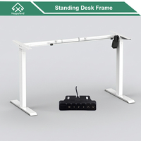 Cadre de bureau assis-debout ergonomique à moteur unique pour table de bureau électrique réglable en hauteur