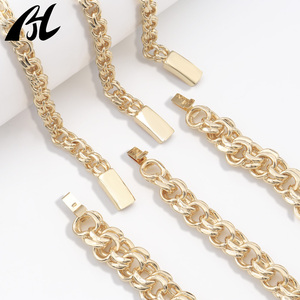 Collar Cubano de Alta Calidad de 8-15 mm Estilo Hip-Hop Chapado en Oro de 14 y 18K con Cadena Fígaro Pura Hecha de Cobre - Product Image 4