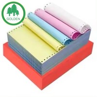 Papel NCR sin Carbón de 3 Capas, Ecológico, de 70 g/m², para Documentos Comerciales Bancarios y Financieros, CB CFB CF, Venta al Por Mayor de Fábrica