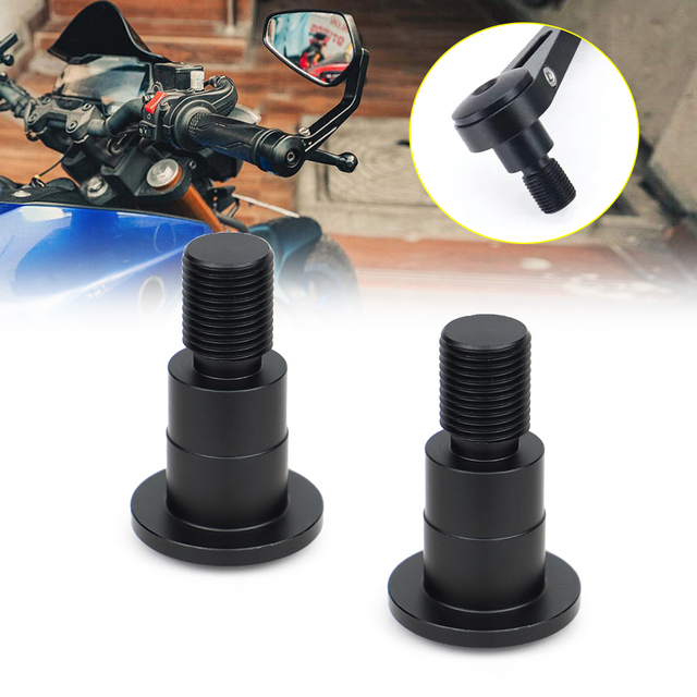 Yamaha MT07 MT09 MT10 XSR700/900 Motorcycle Handlebar End Mirror Adapter ABS Plastic Easy Installation 12-Month Accessories