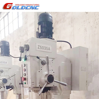 Mesin Bor Kolom Meja GOLDCNC Z5040 Manual Vertikal dengan Motor Gear, Diameter Pengeboran Maksimum 40mm, untuk Pengeboran, Pembuatan Ulir, dan Pembentukan Chamfer