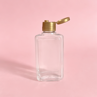 Bouteille en plastique carrée de 130 ml, PET, pour shampooing et gel douche de voyage, impression personnalisée, étiquette privée, OEM