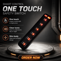 Panneau de commande sans fil LEDIYTE multi-sorties pour éclairage automobile avec fonction stroboscopique One-Touch pour modification automobile