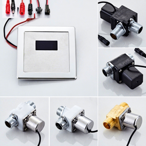 Válvula de descarga con sensor de acero inoxidable DC6V, válvula solenoide empotrada para urinario, diseño minimalista - Product Image 1