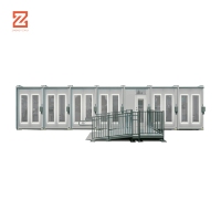 Conteneur plat durable de 20 pieds, bureau mobile à 4 conteneurs, bureaux modulaires industriels, bureaux de chantier, fabriqués en acier, panneau sandwich, Pakistan