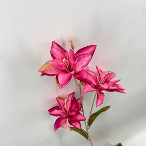 <b>Artificial</b> Lily <b>Bouquet</b> Silk Flower High Simulation Wedding Home Decor Reusable CN-09 - Product Image 4