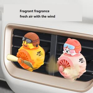Pequeño ambientador de coche de lujo Decoraciones giratorias de plástico Salida de aire Ventilación Aceite esencial Eliminación de olores Difusor de fragancia de coche - Product Image 6