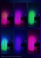 Tube lumineux modulaire RGB à assembler, lampe d'ambiance au sol, 5V, télécommande APP, lumières LED pour la décoration de la chambre, de la salle de jeux et du bureau