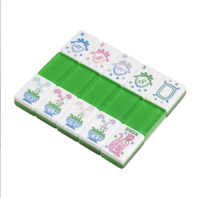 Ensemble de Mahjong de luxe moderne en acrylique de couleur vert émeraude, 160 pièces, personnalisable, multicouche