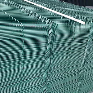 Panneau de clôture 3D vert revêtu de PVC, treillis métallique en acier <span class=keywords><strong>galvanisé</strong></span> pour la sécurité des jardins et des résidences - Product Image 5