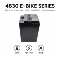 Batterie au lithium personnalisée 4830 pour vélo électrique et moto, stockage d'énergie, pack 13S6P, coque ABS PC, RoHS REACH