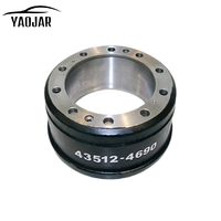 Tambour de frein avant pour camion/semi-remorque Hino 43512-4690 – Vente en gros usine – Pièces de rechange de frein robustes et durables