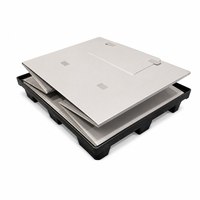 Boîte de palettes pliable et réutilisable en PP alvéolé, grande capacité, pour pièces automobiles