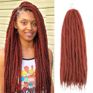 Peluca Afro-Africana Caterpillar Dirty Braids 75cm Marley Mezcla de Seda Doble Trama a Máquina 30 - Product Image 4