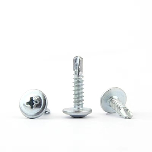 Đầu Giàn Khoan Vít Đầu Wafer Vít Tự Khoan Cho Tấm Kim Loại Thép Cacbon, Vít Ss 304 Tek Với Đầu Giàn - Product Image 2